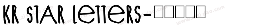 KR Star Letters字体转换